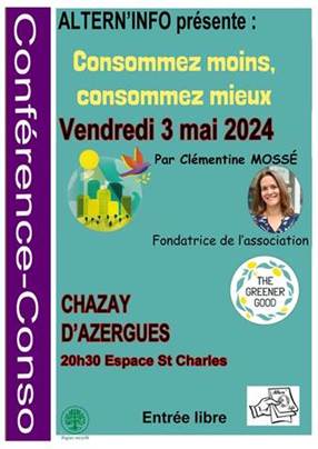 CONFÉRENCE le 3 mai 2024