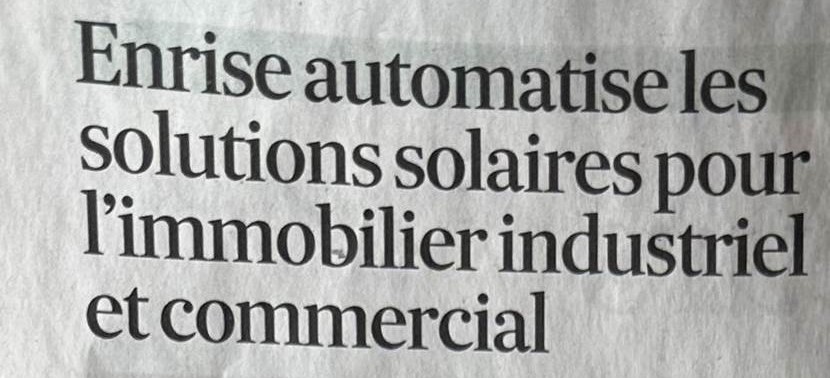 Enrise automatise les solutions solaires