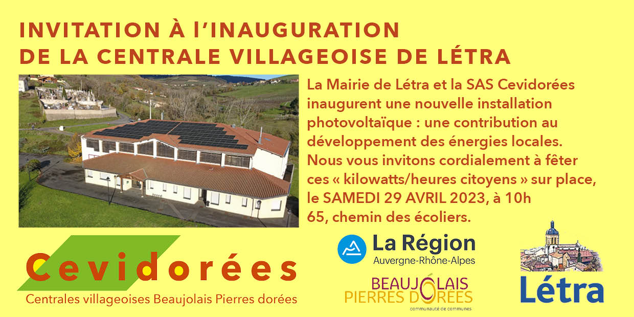 Inauguraton de la centrale villageoise de Létra